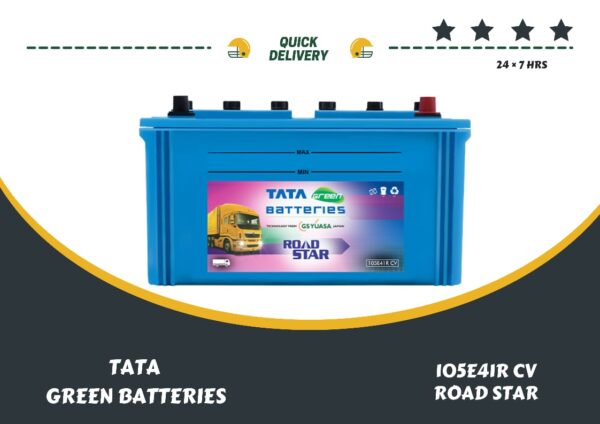 PIC OF TATAGREEN TRUCK BATTERY 105E41R