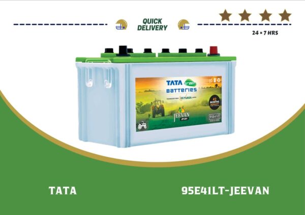 PIC OF TATAGREEN TARACTOR BATTERY 95E41LT