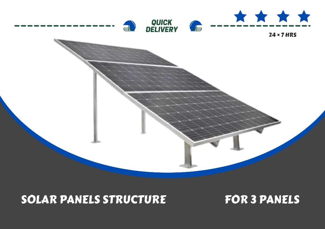 Navjeevan Solar 3 Panel Stand Vertical