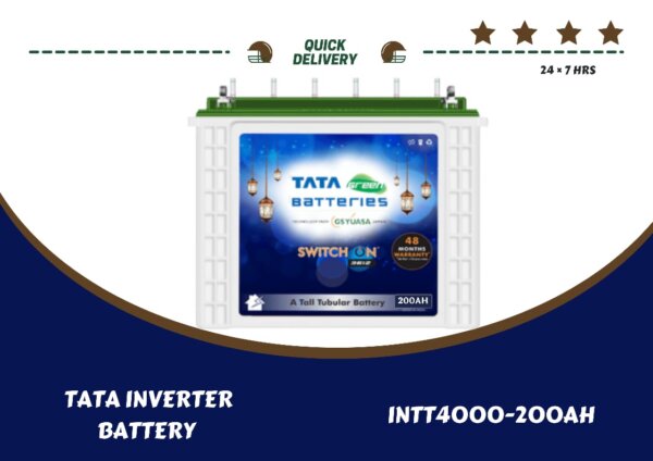 TATA GREEN TUBULAR BATTERY INTT4000