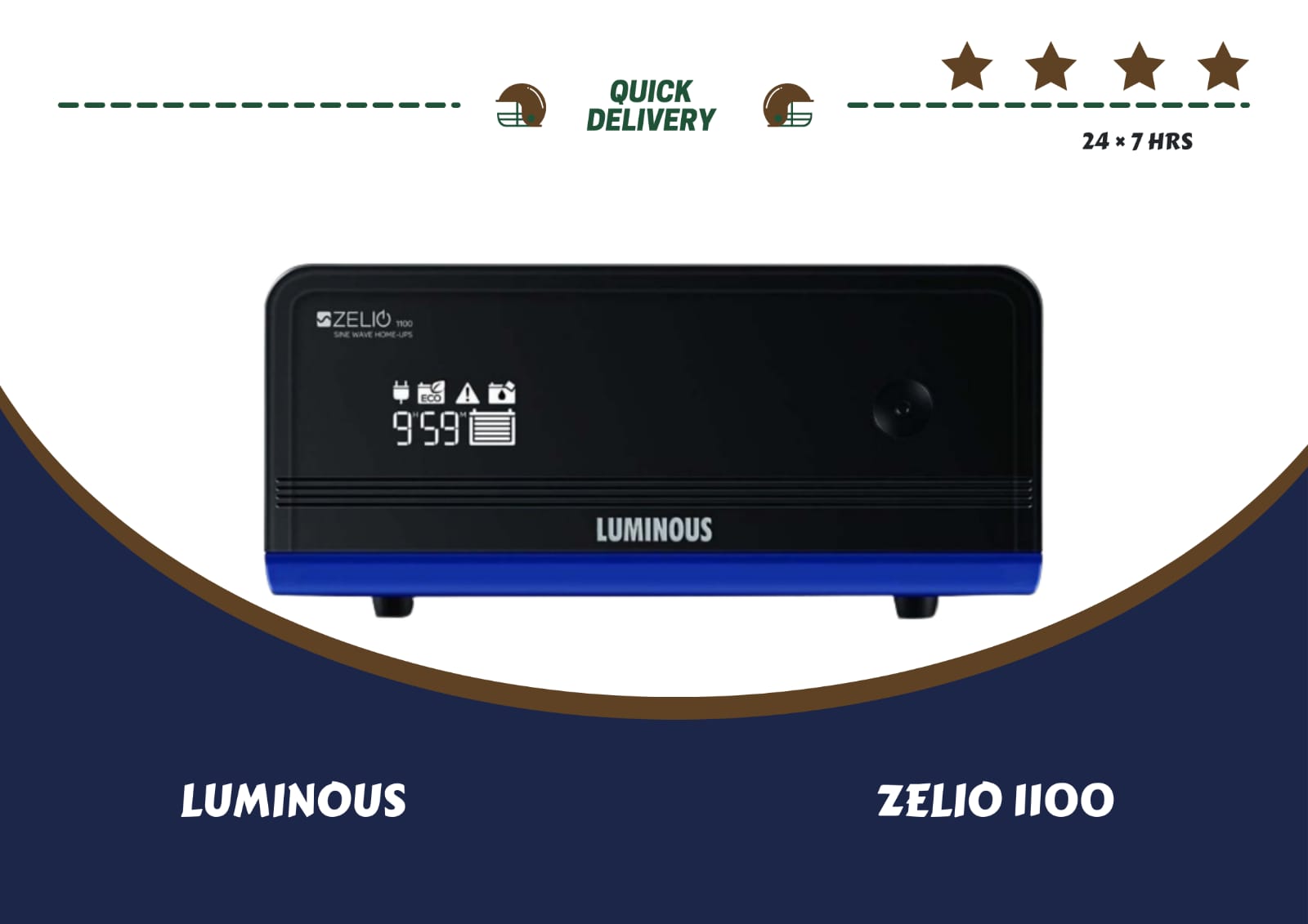 PIC OF LUMINOUS ZELLO INVERTER 1100 VA