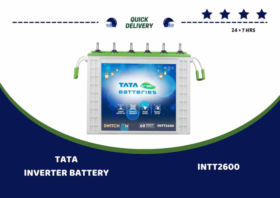 PHOTO OF TATAGREEEN INVERTER BATTERY 220AH