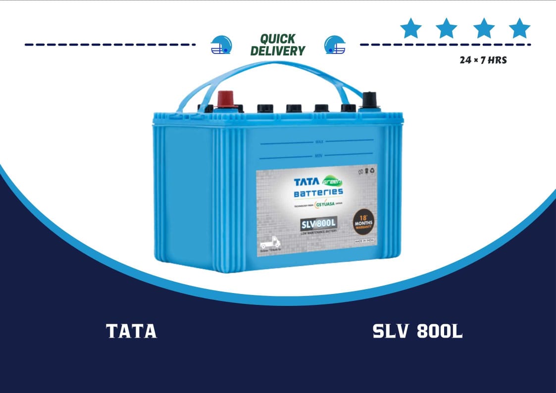 TATA GREEN BATTERY SLV800L/R PIC OF TATAGREEN TRACTOR BATTERY SLV800L