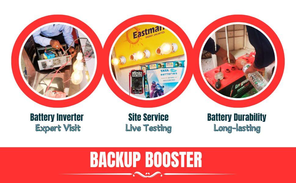 BACKUP BOOSTER OF LEAD ACID BATTERY