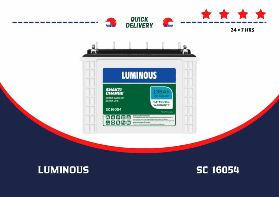 PHOTO OF LUMINOUS INVERTER BATTERY SC16054 (135 AH)