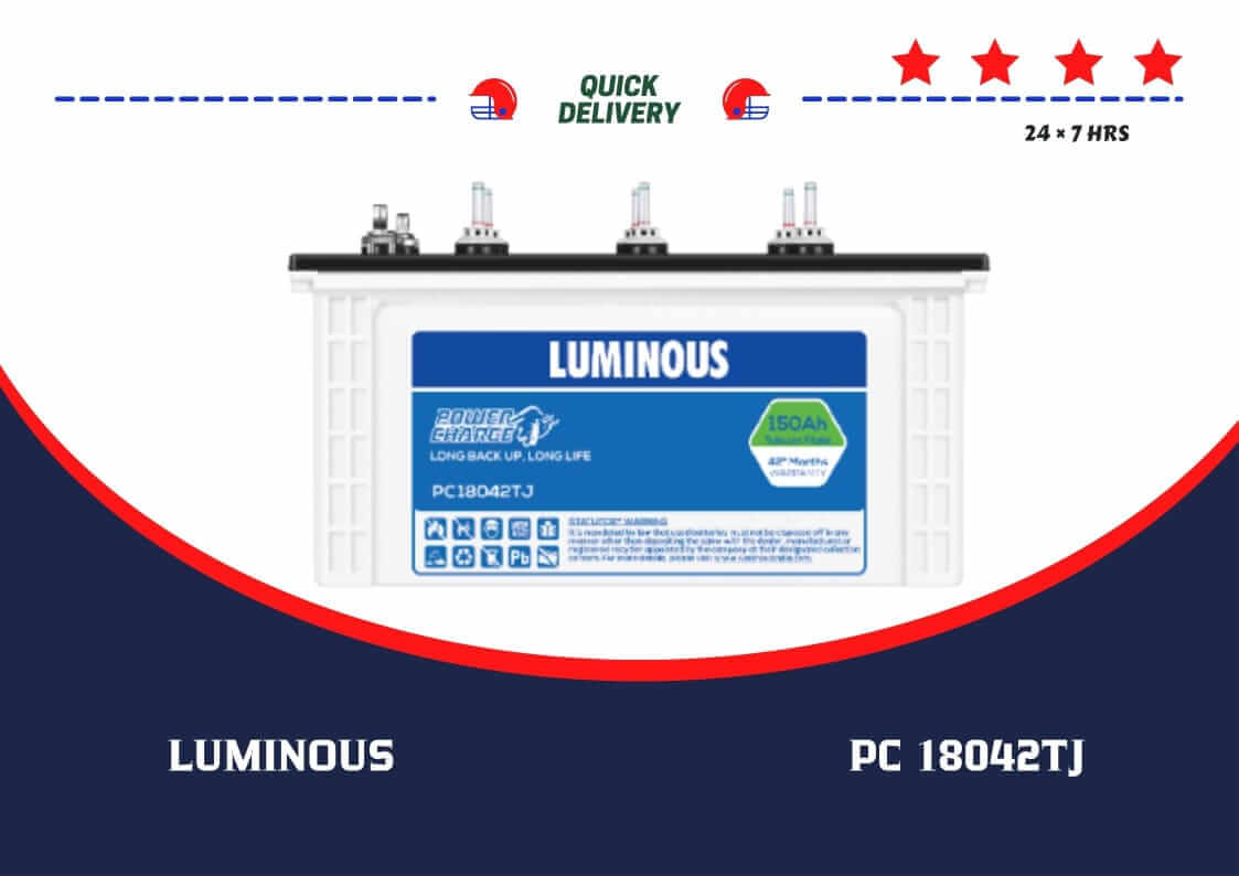 PHOTO OF LUMINOUS INVERTER BATTERY PC18042TJ