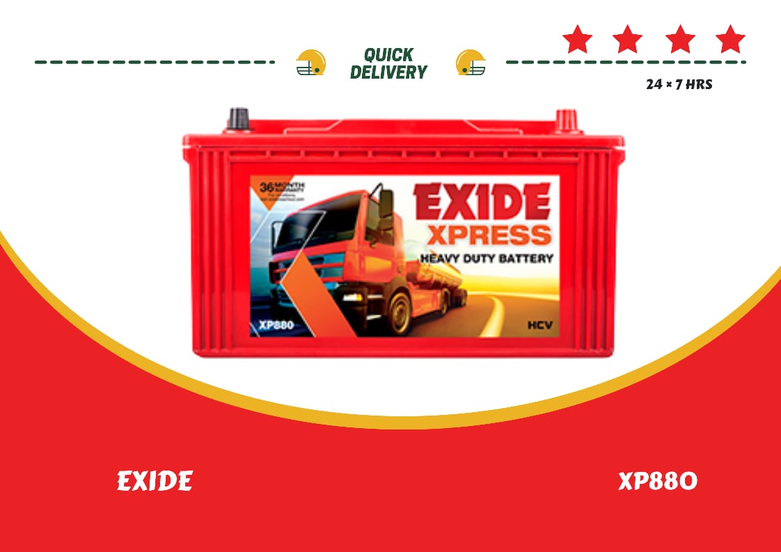 PIC OF EXIDE TRACTOR BATTERY XP880
