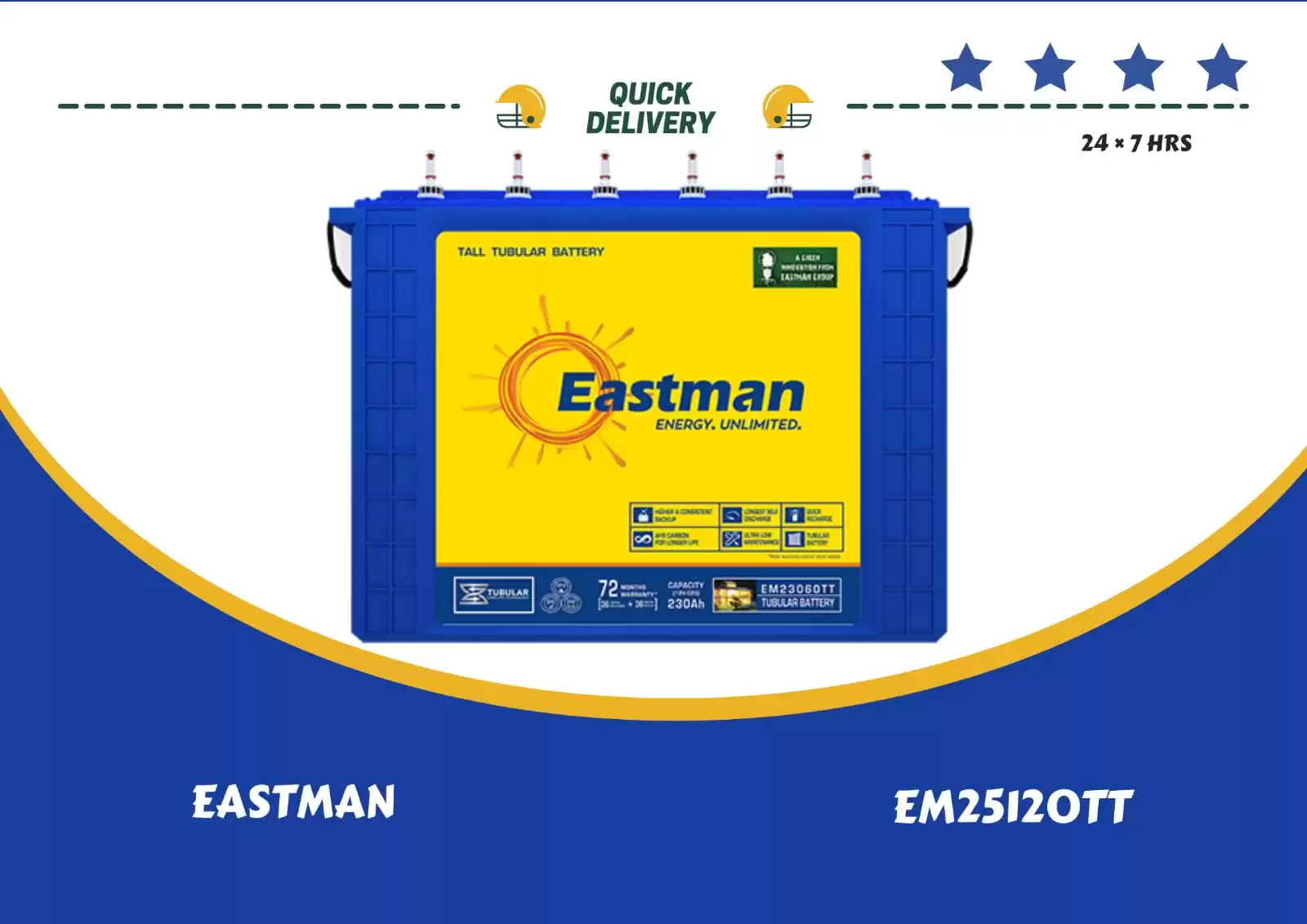 PIC OF EASTMAN INVERTER BATTERY EM25120TT