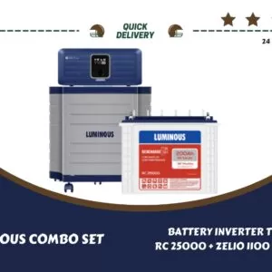 LUMINOUS RC25000 + ZELIO 1100 VA + LUMINOUS TROLLEY