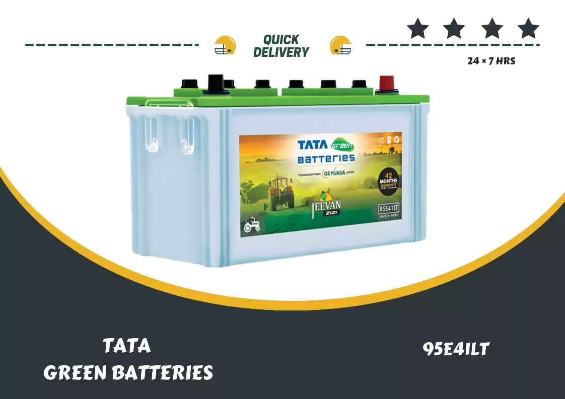 PIC OF TATA TRACTOR BATTERY 95E41LT