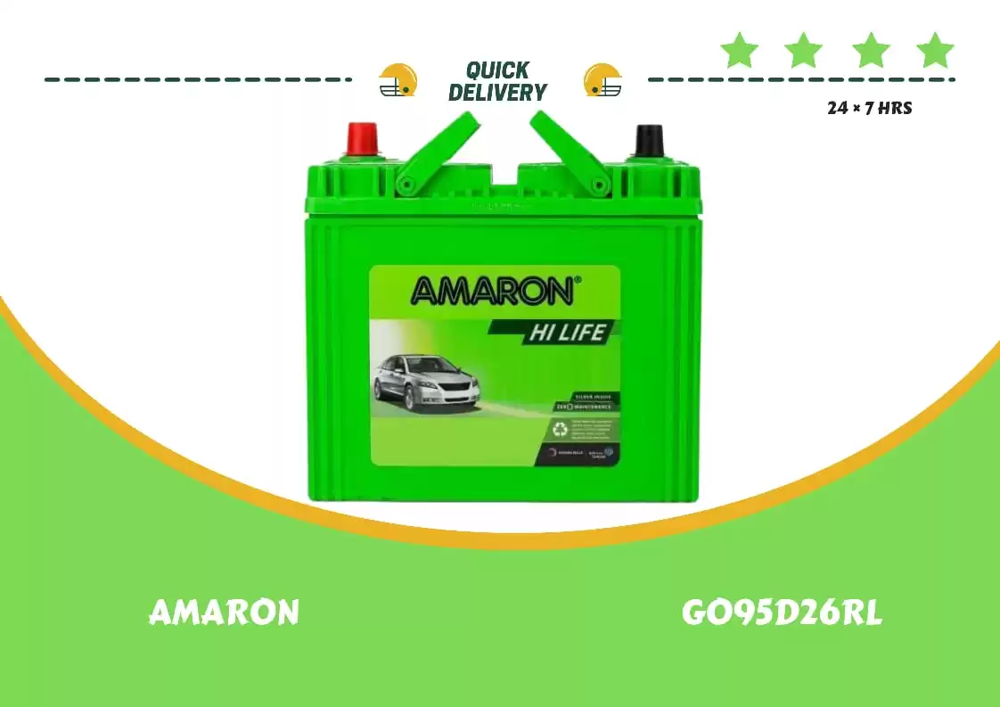 PIC OF AMARON TRACTOR BATTERY GO95D26L