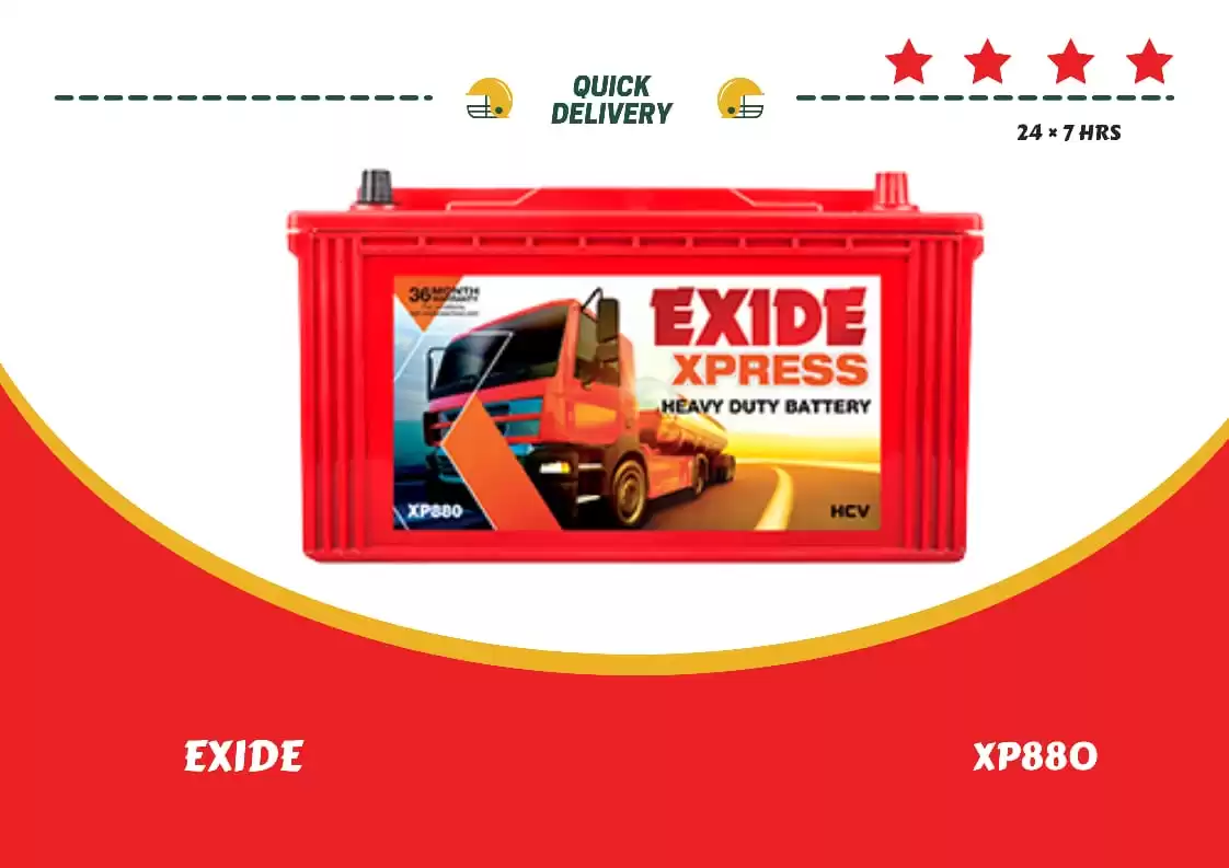 PIC OF EXIDE TRACTOR BATTERY XP880