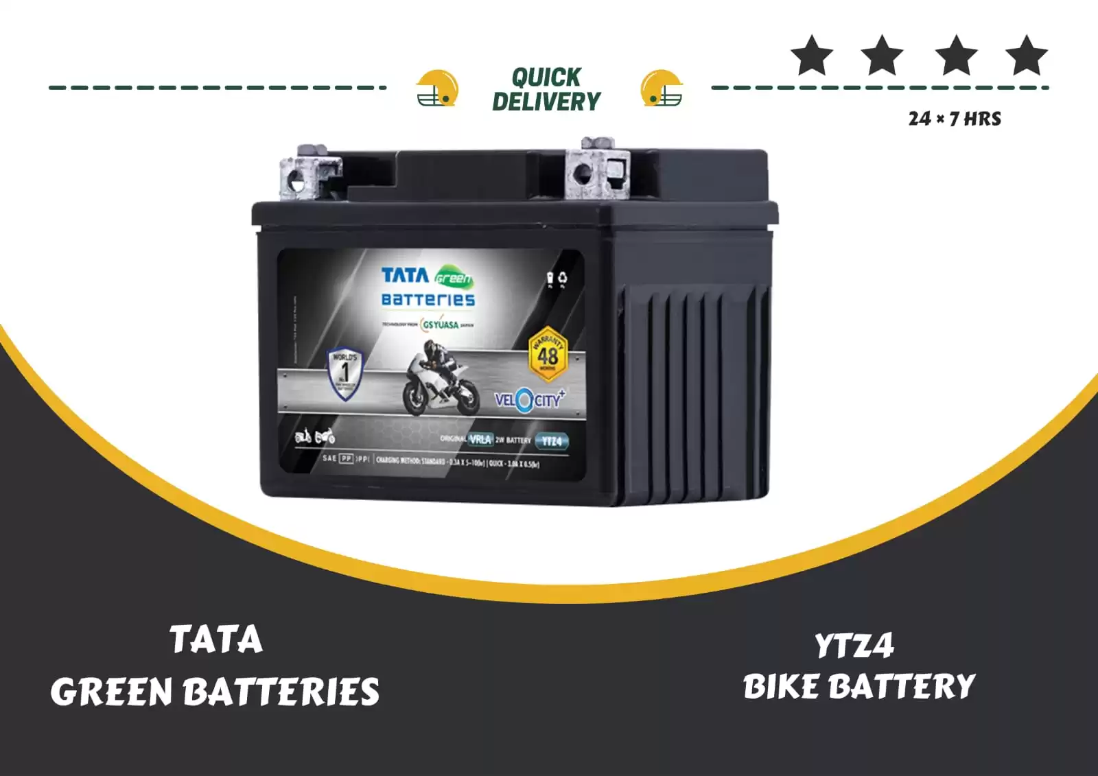 PIC OF TATA BATTERY YTZ4